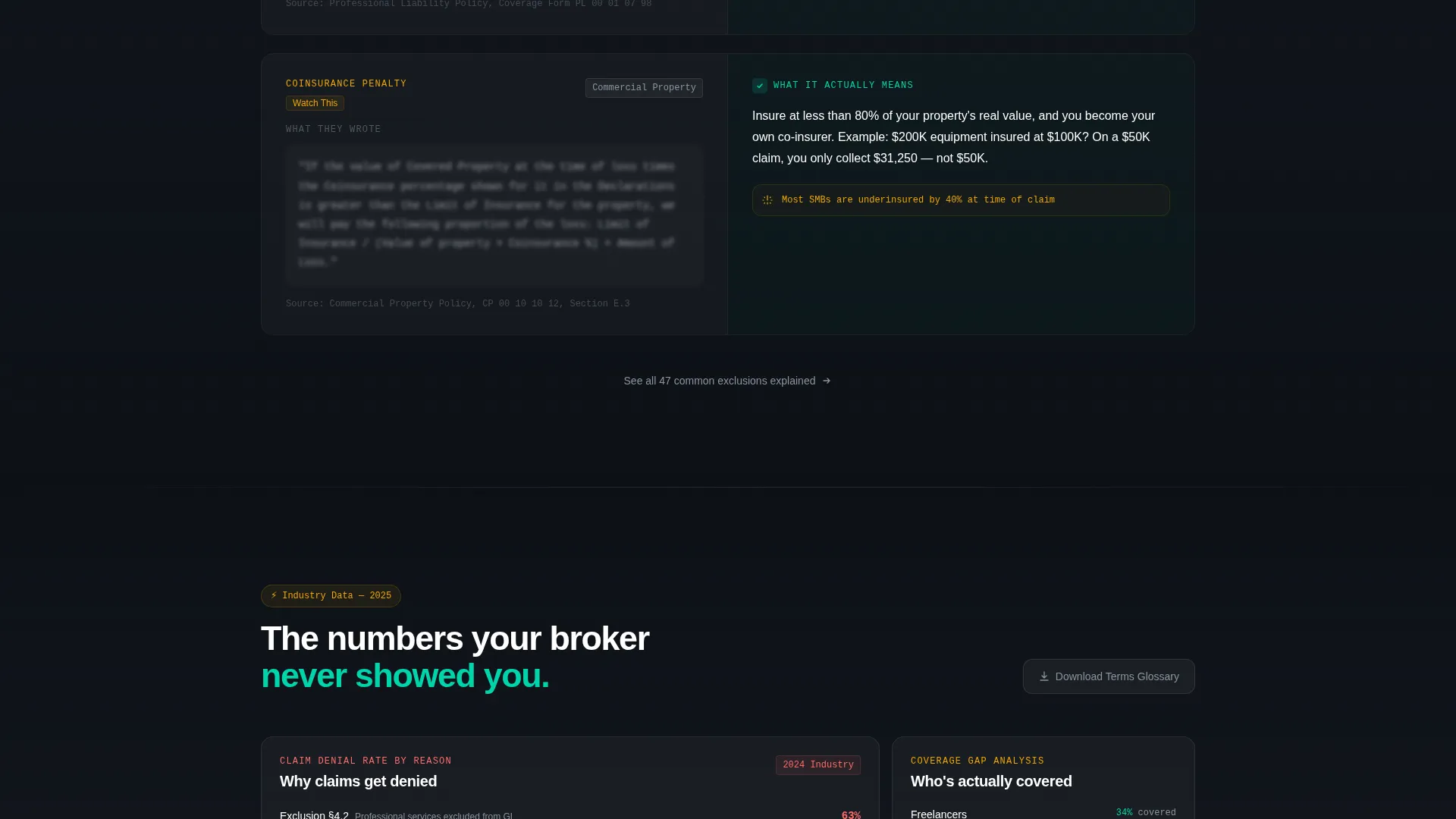 Insurance Agency Advanced Cost Calculator Website Template