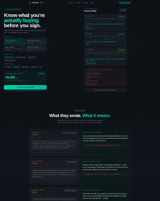 Insurance Agency Advanced Cost Calculator Website Template