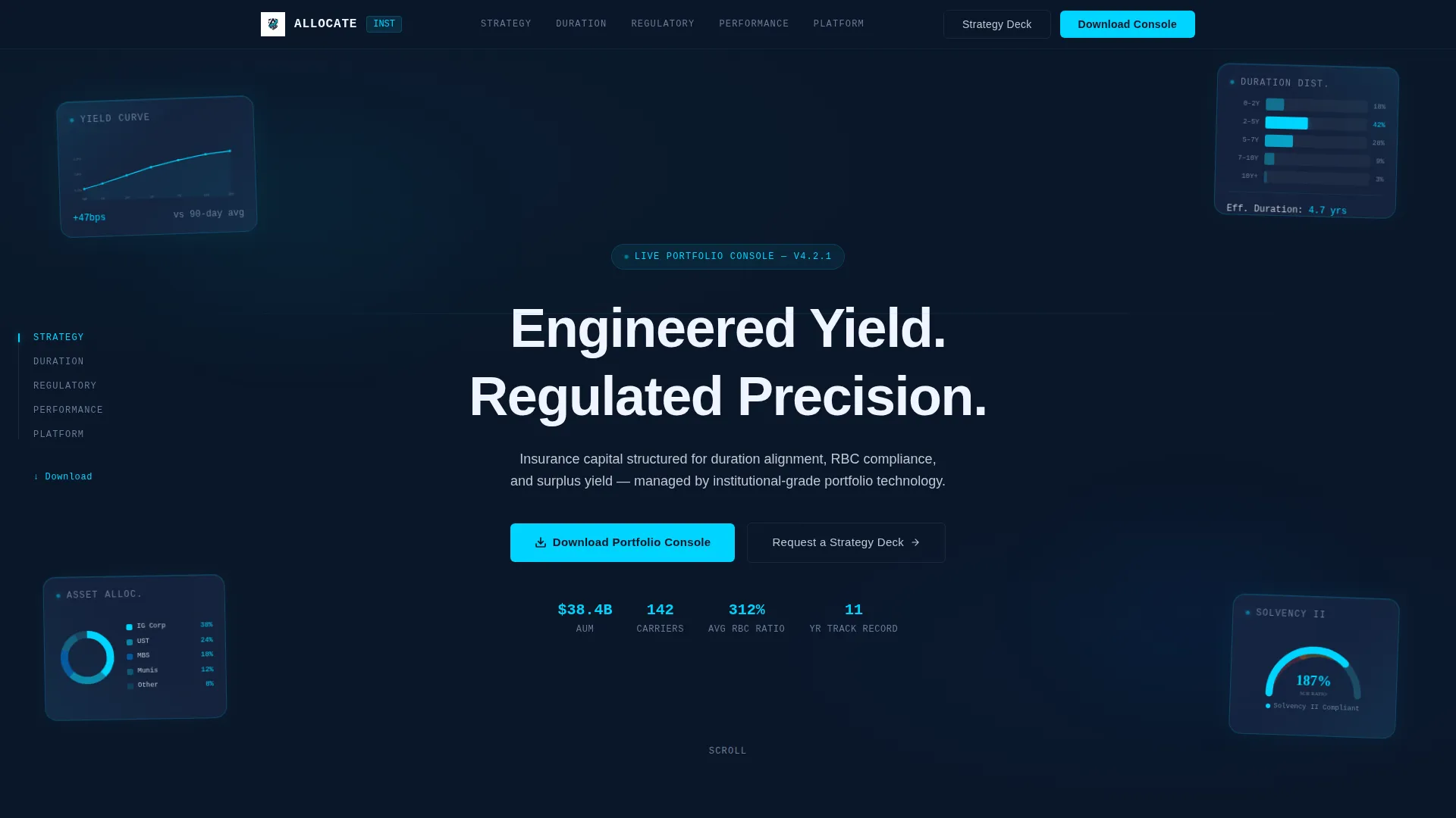 Insurance Asset Management Landing Page Template