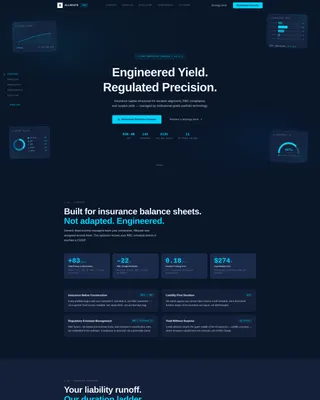 Insurance Asset Management Landing Page Template