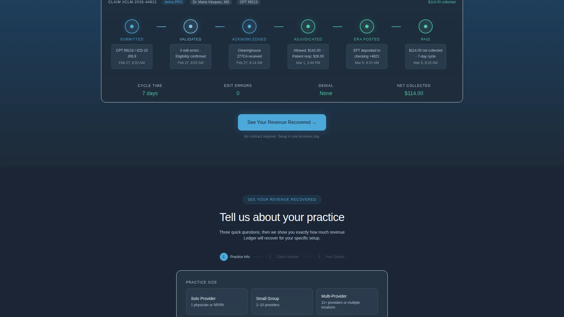 Streamlined Accounting Ledger Landing Page Template