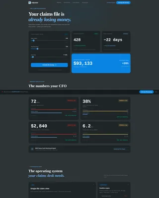 Dynamic Claims Adjuster Landing Page Template