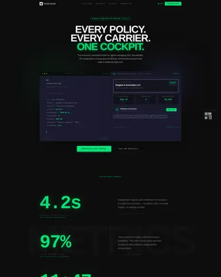 Powerful Insurance Platform Landing Page Template