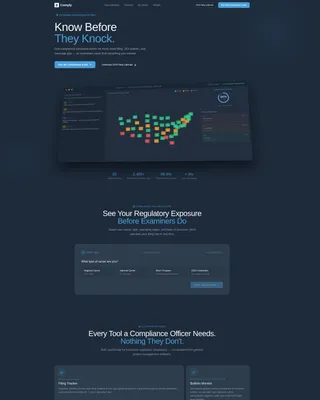 Insurance Compliance Management Landing Page Template