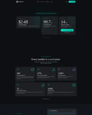 Insurance Contract Management Landing Page
