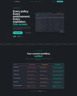Powerful Insurance Administration Landing Page Template