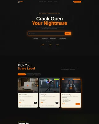 Halloween Business Cost Calculator Website Template