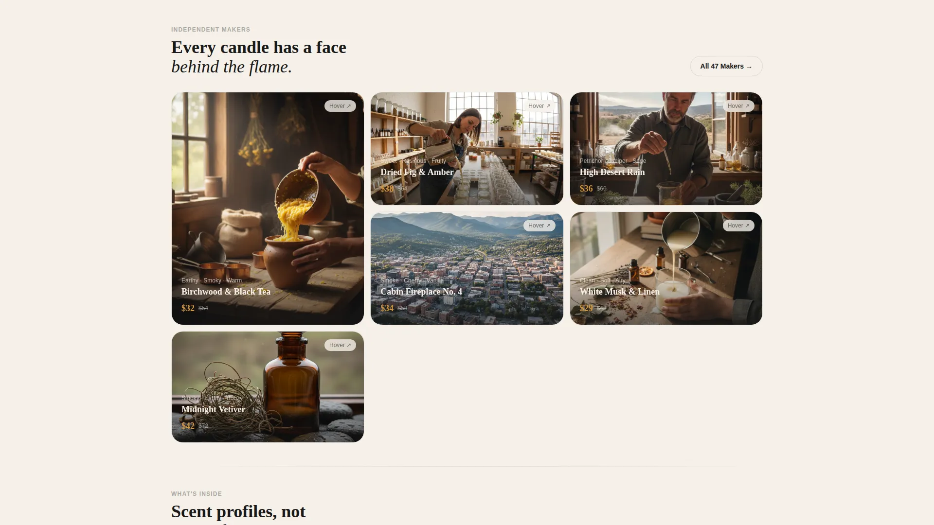 Niche & Artisan Products Pricing Website Template