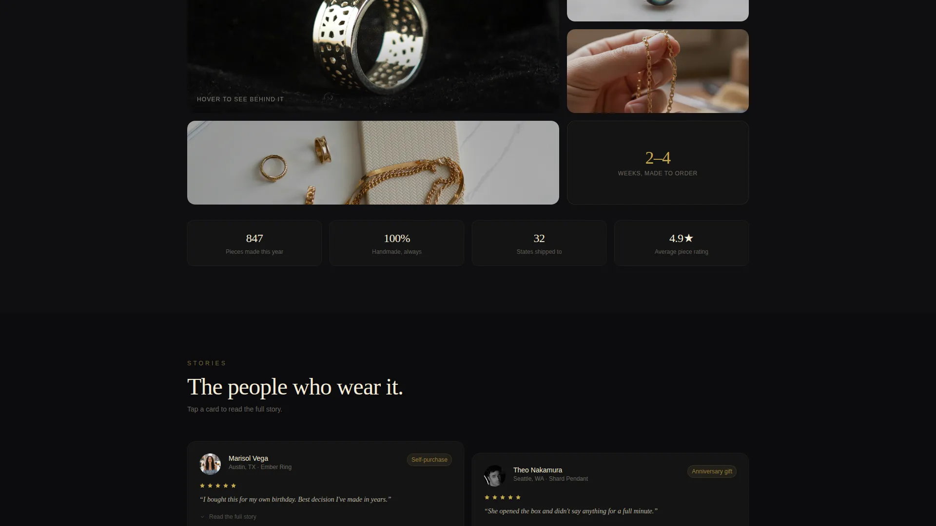 Jewelry & Accessories Store Professional Website Template