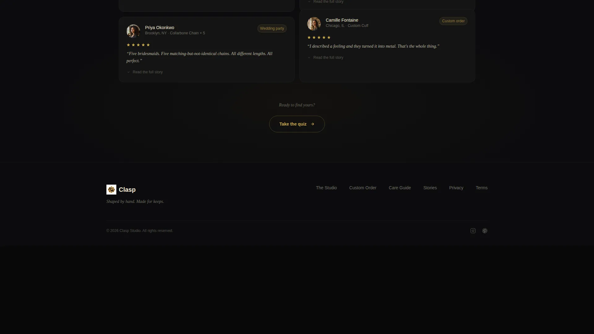 Jewelry & Accessories Store Professional Website Template