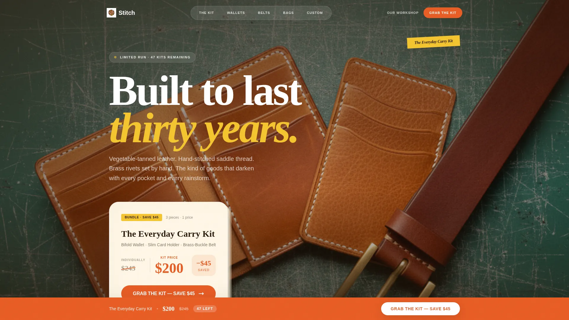 Niche & Artisan Products Professional Website Template