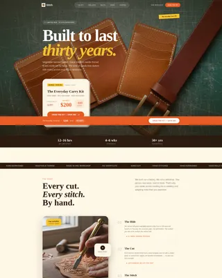Niche & Artisan Products Professional Website Template