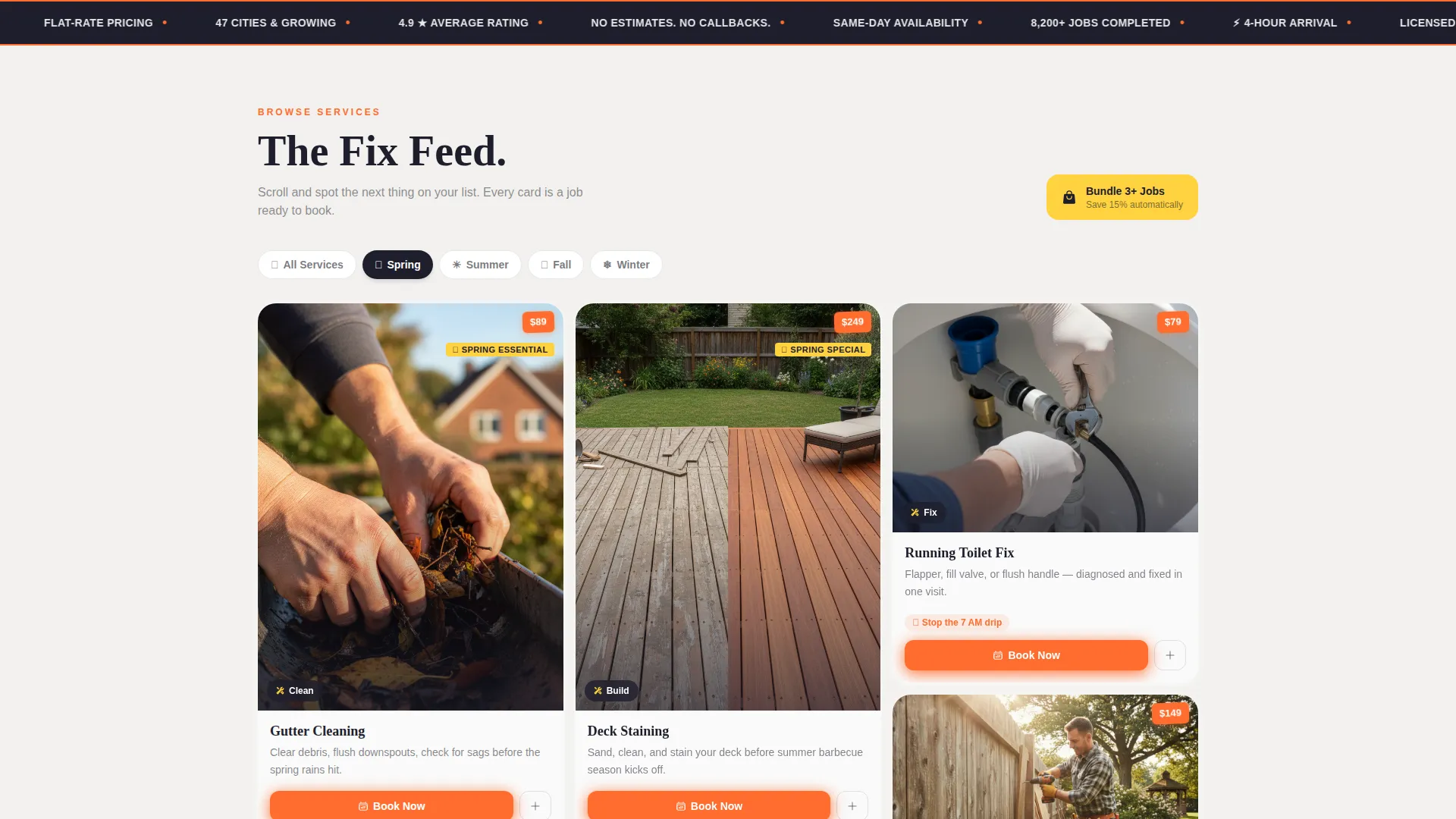 Handyman Franchise Landing Page Template