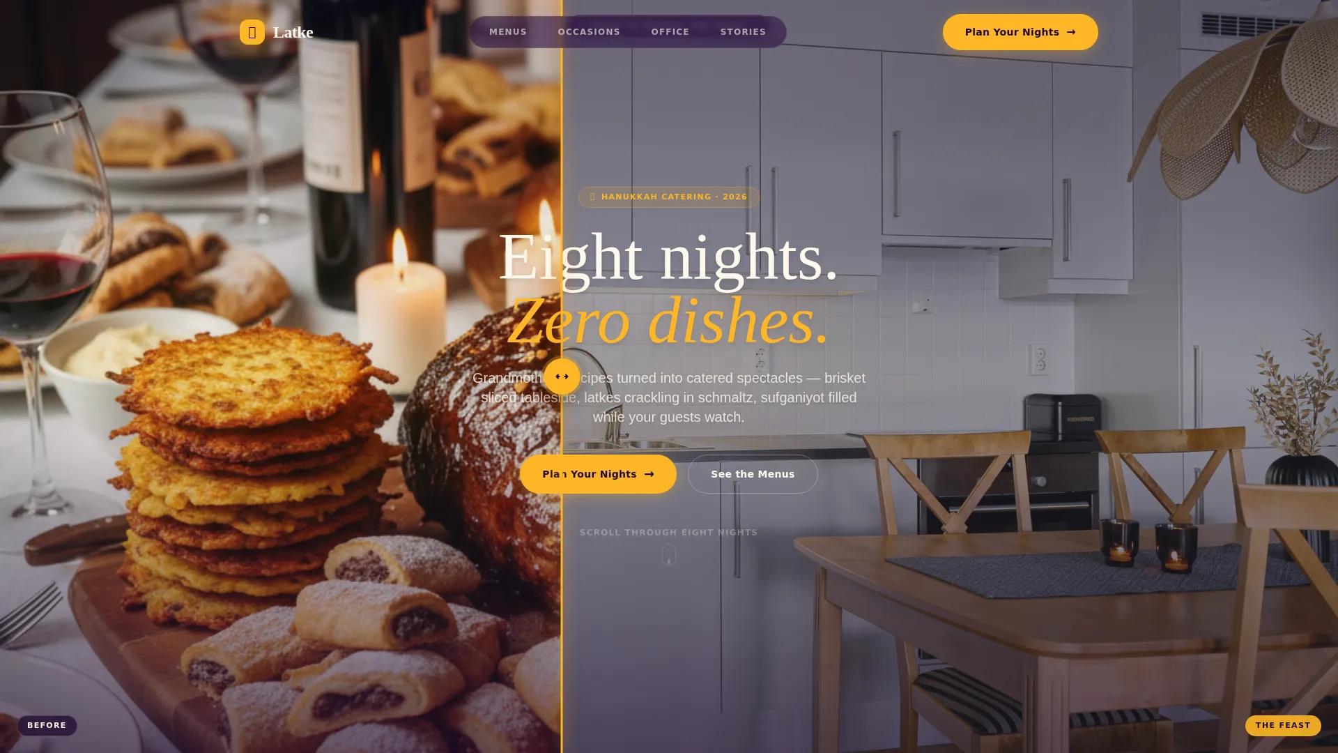 Hanukkah Business Professional Website Template