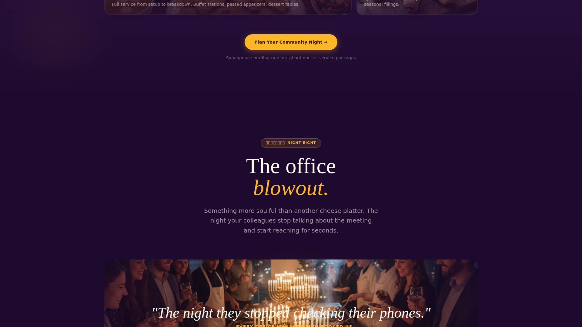 Hanukkah Business Professional Website Template