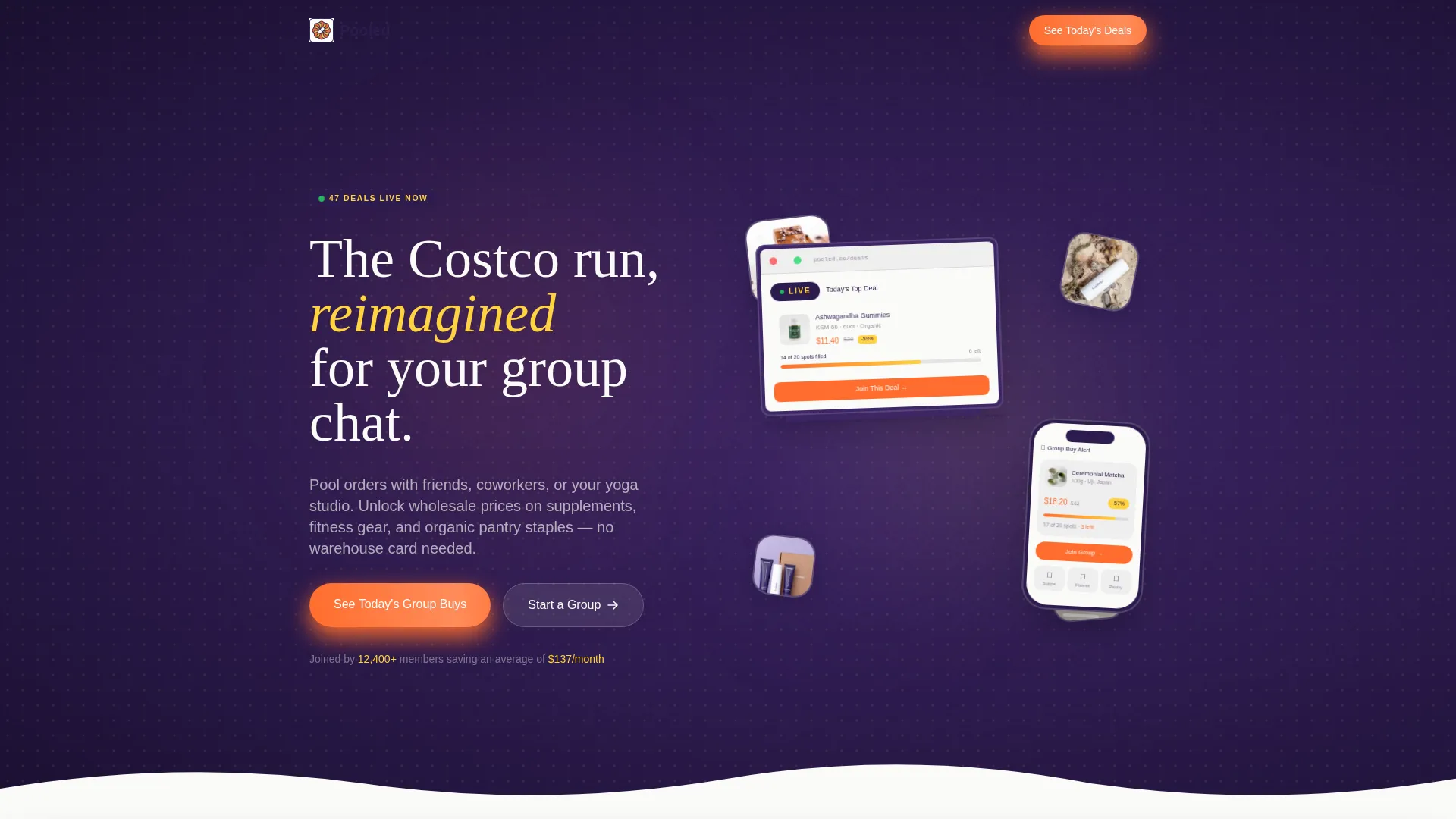 Bold Wellness Group Buying Landing Page Template