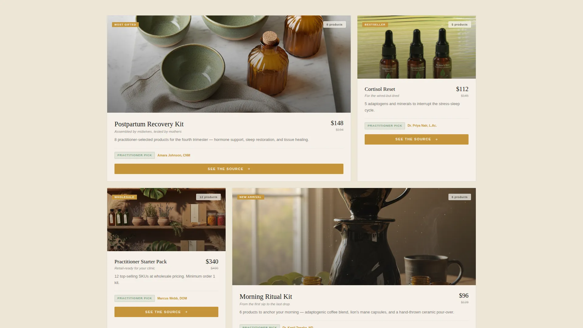 Health & Wellness Marketplace Landing Page Template