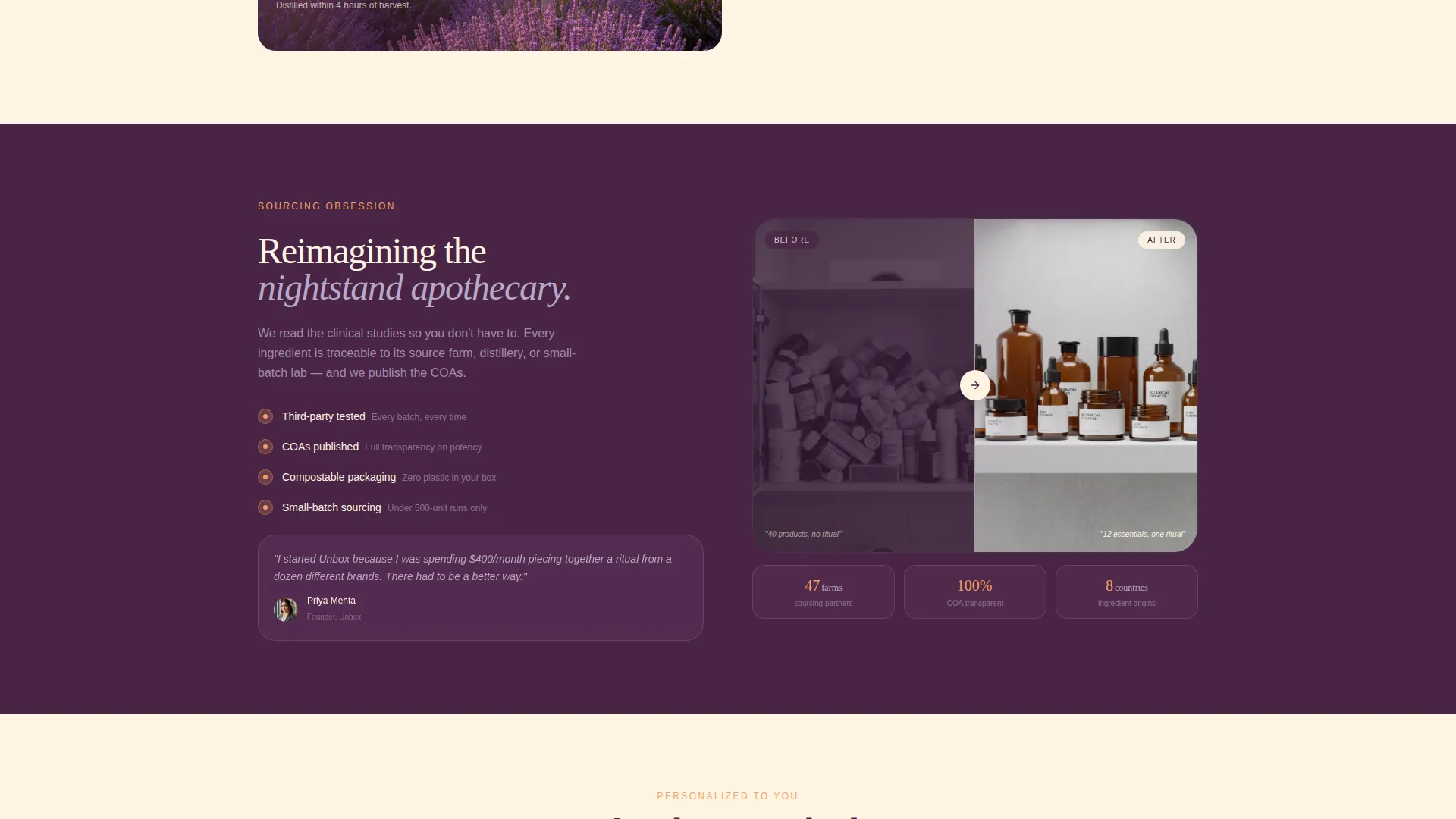 Wellness Subscription Box Landing Page Template