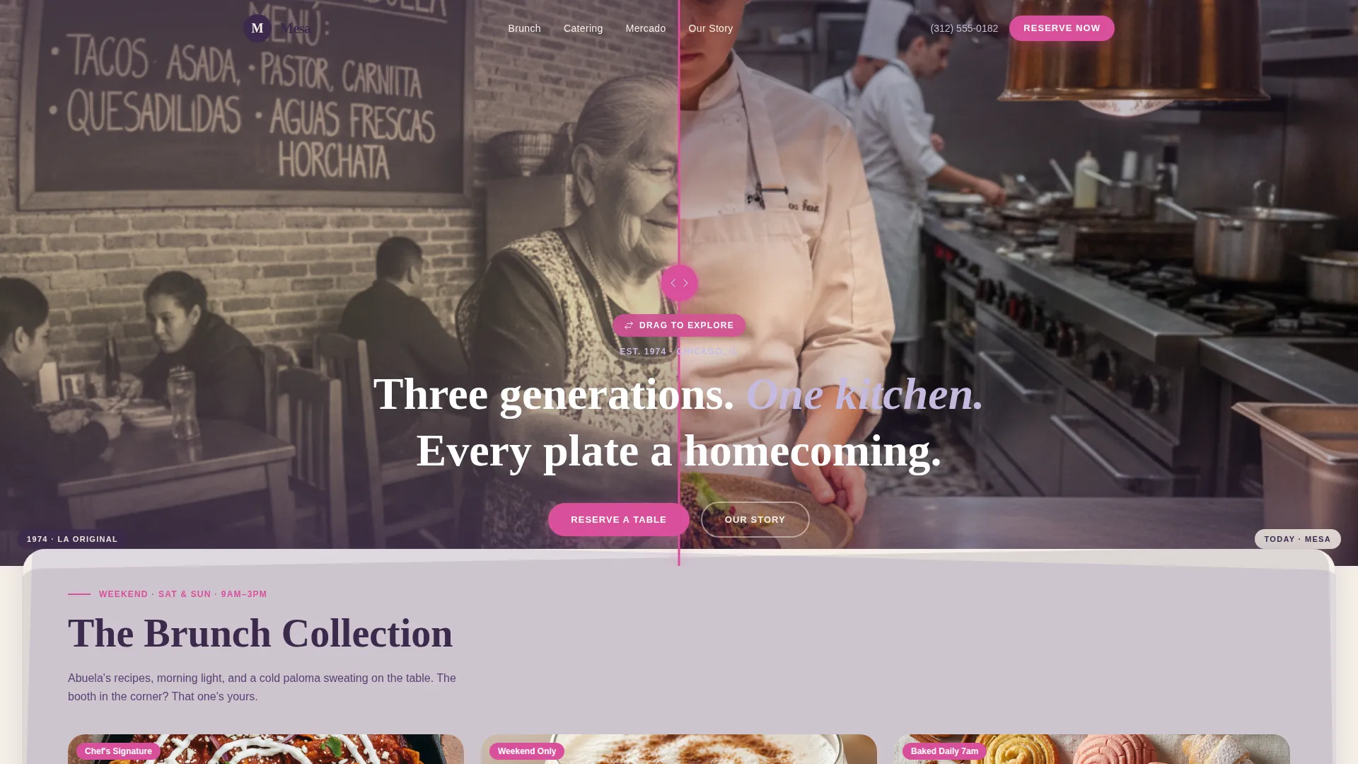 Vibrant Restaurant Landing Page Template