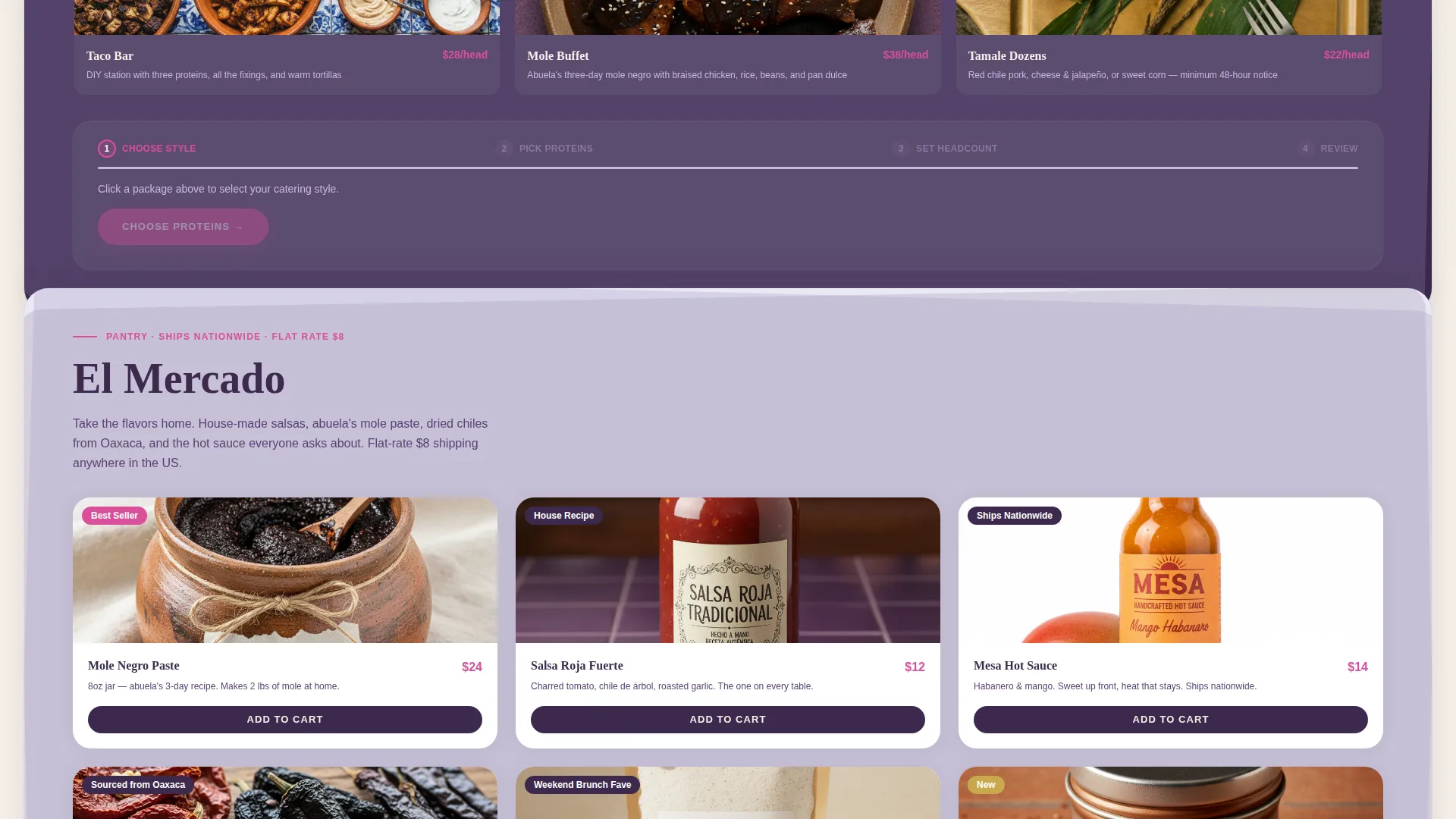 Vibrant Restaurant Landing Page Template