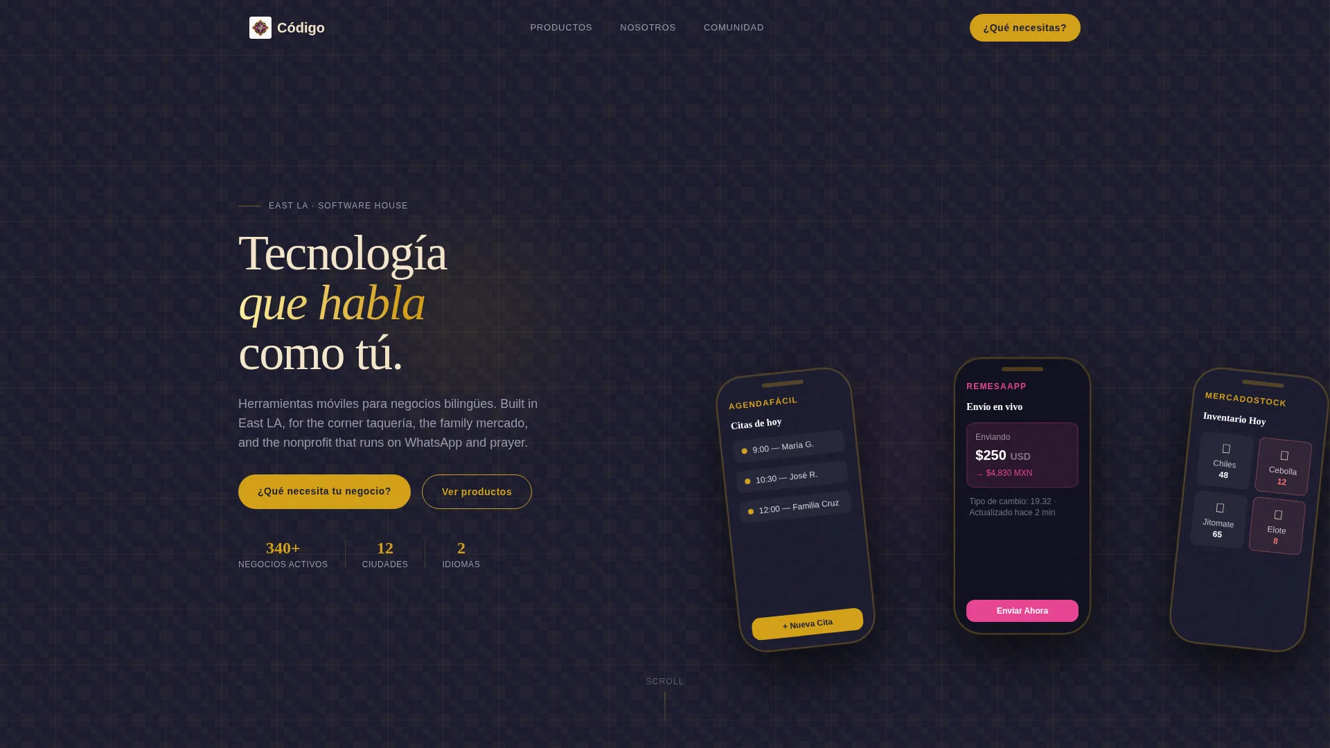 Bilingual Tech Landing Page Template