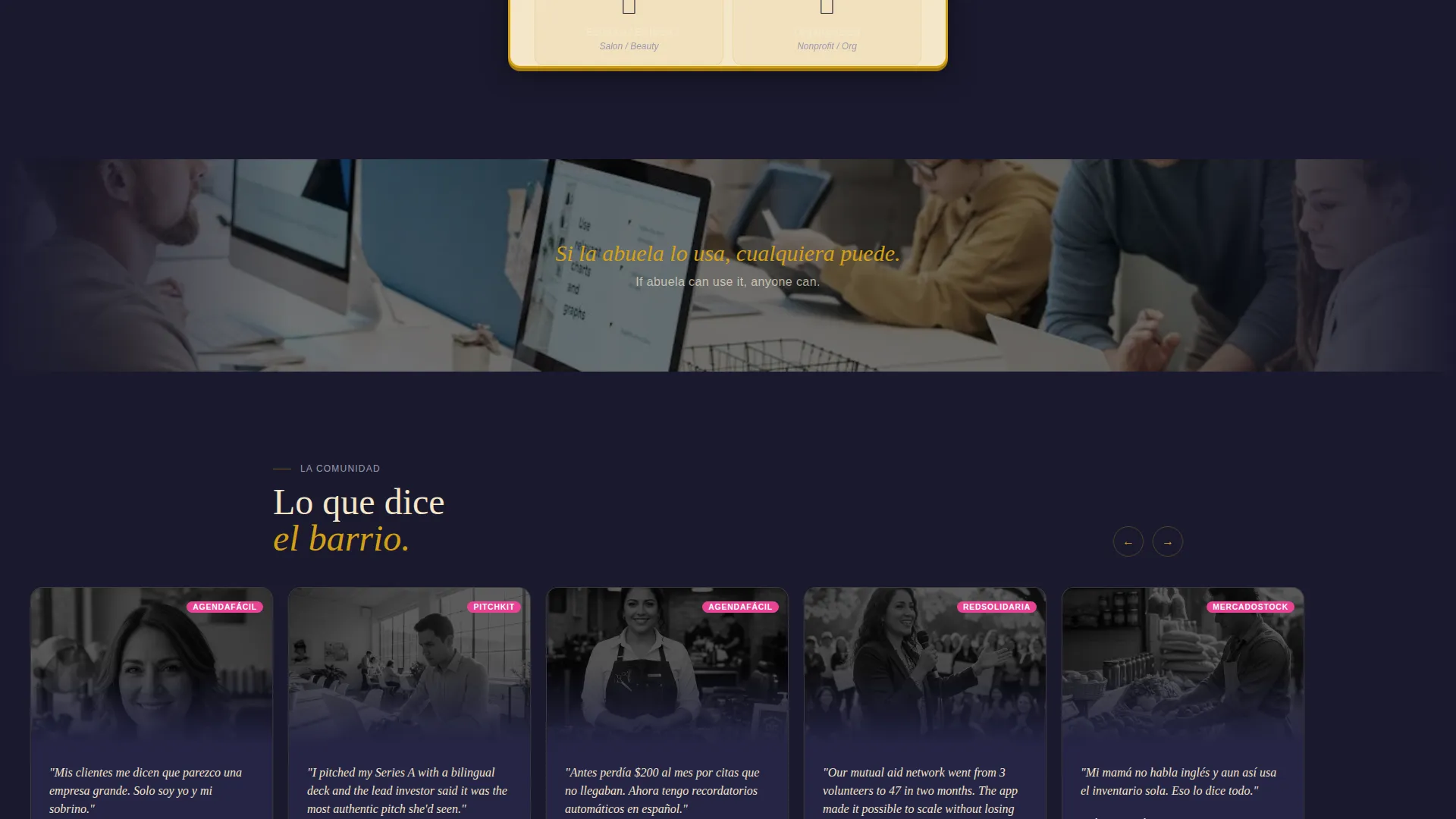 Bilingual Tech Landing Page Template