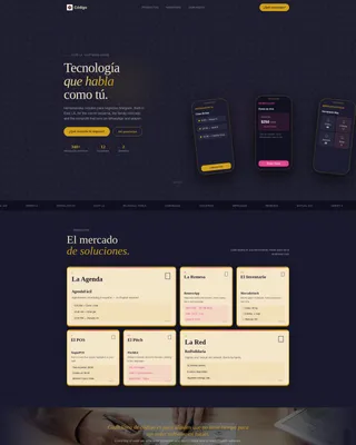 Bilingual Tech Landing Page Template