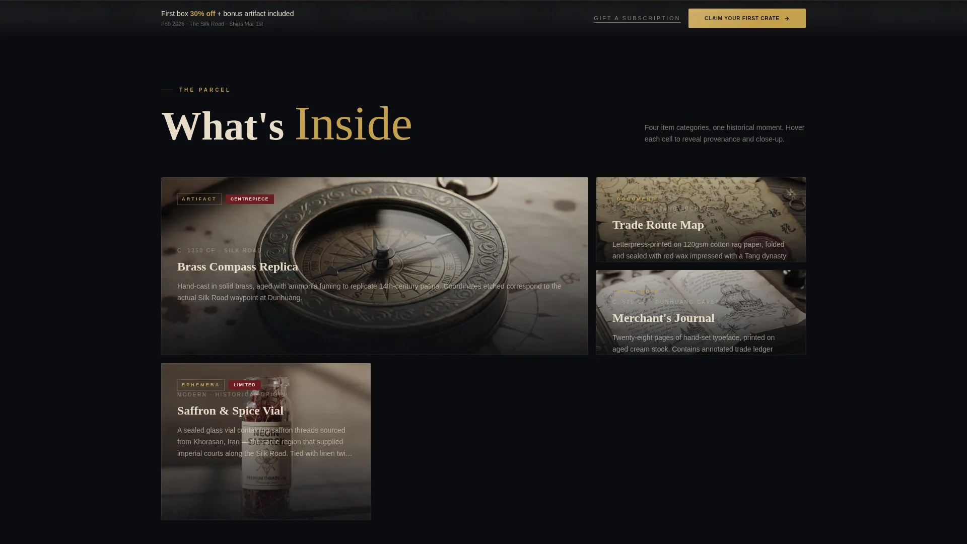 Subscription Box Services Professional Website Template