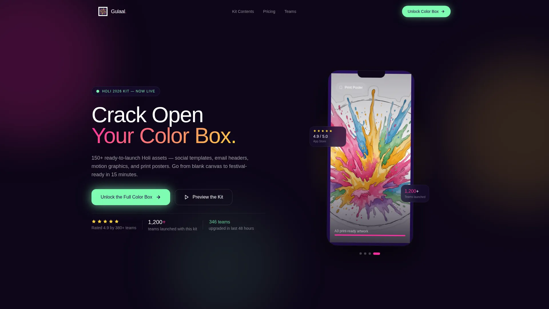 Holi Business Specialist Professional Website Template