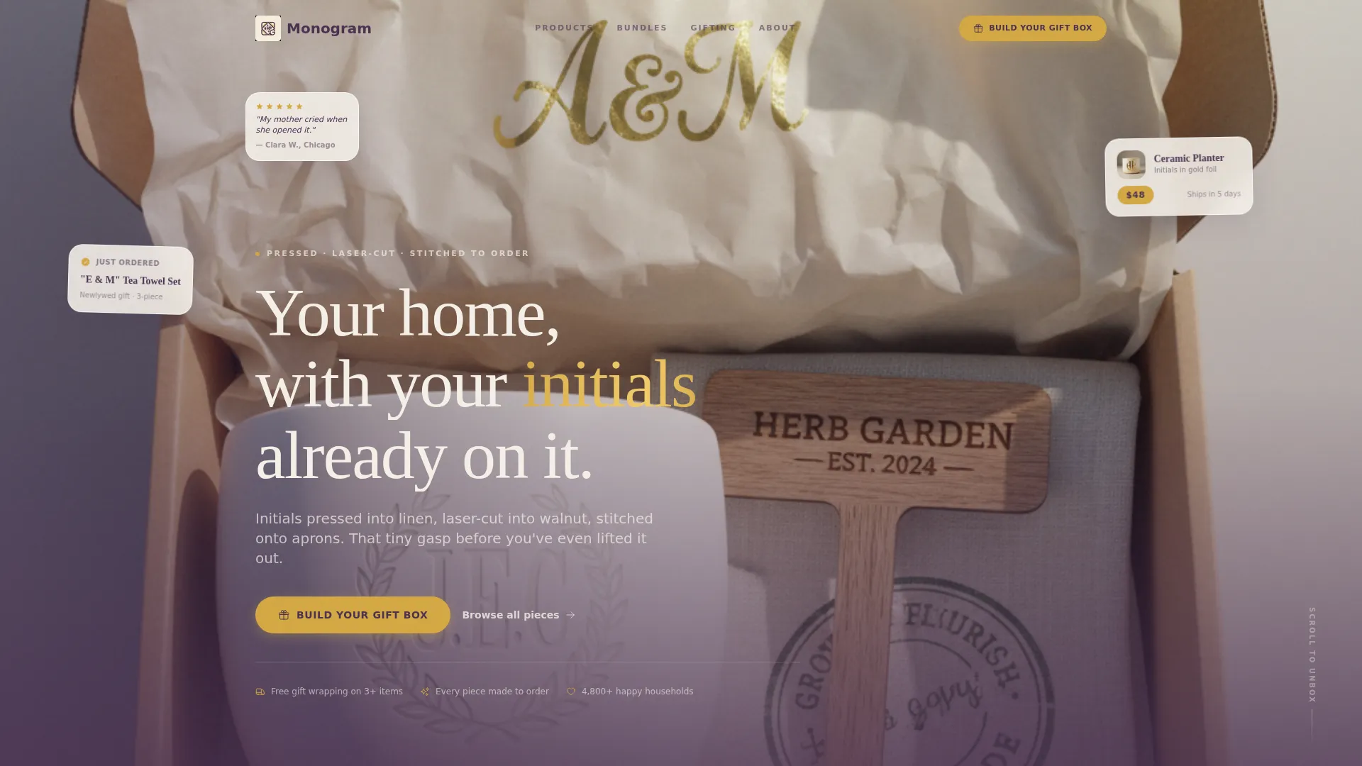 Personalized Home & Garden Landing Page Template