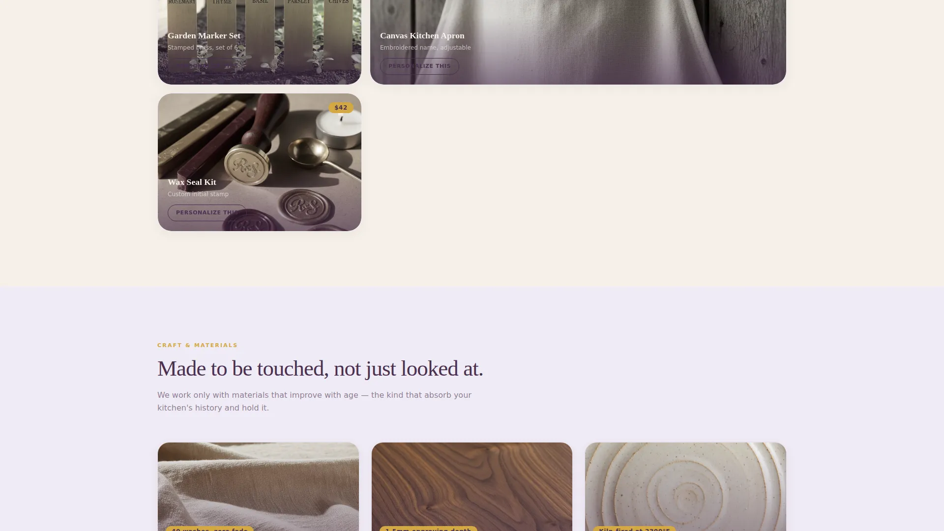 Personalized Home & Garden Landing Page Template