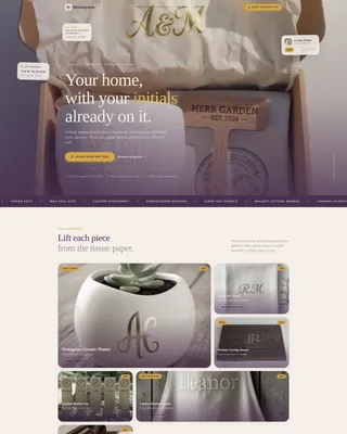 Personalized Home & Garden Landing Page Template