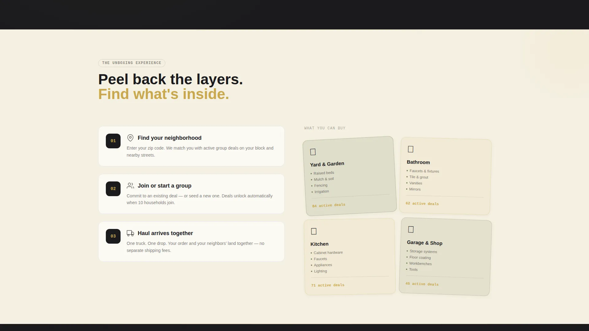Neighborhood Group Buying Landing Page Template