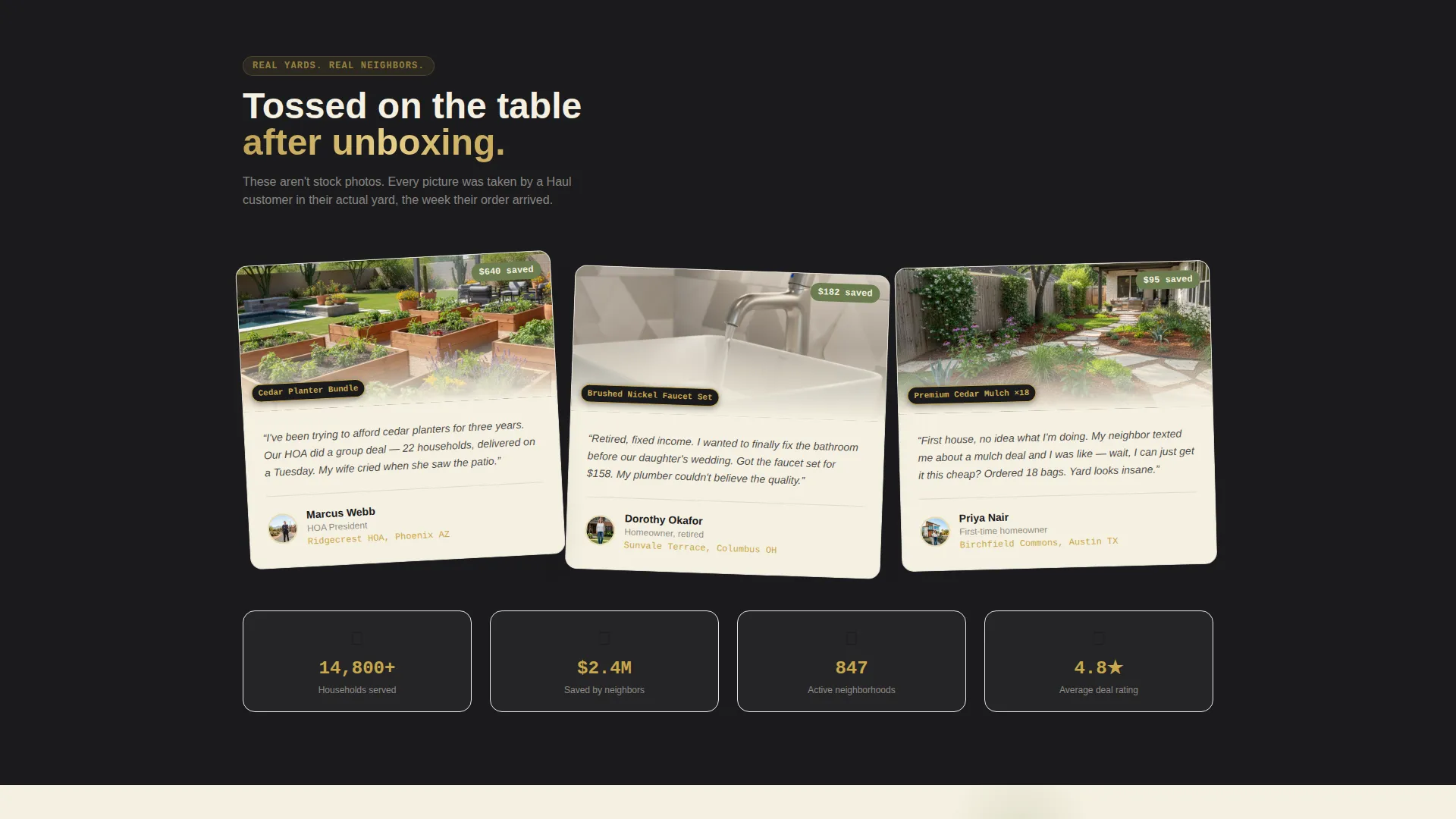 Neighborhood Group Buying Landing Page Template