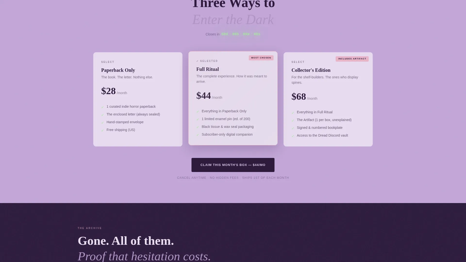 Subscription Box Services Pre-Launch & Coming Soon Website Template