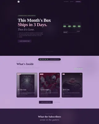 Subscription Box Services Pre-Launch & Coming Soon Website Template