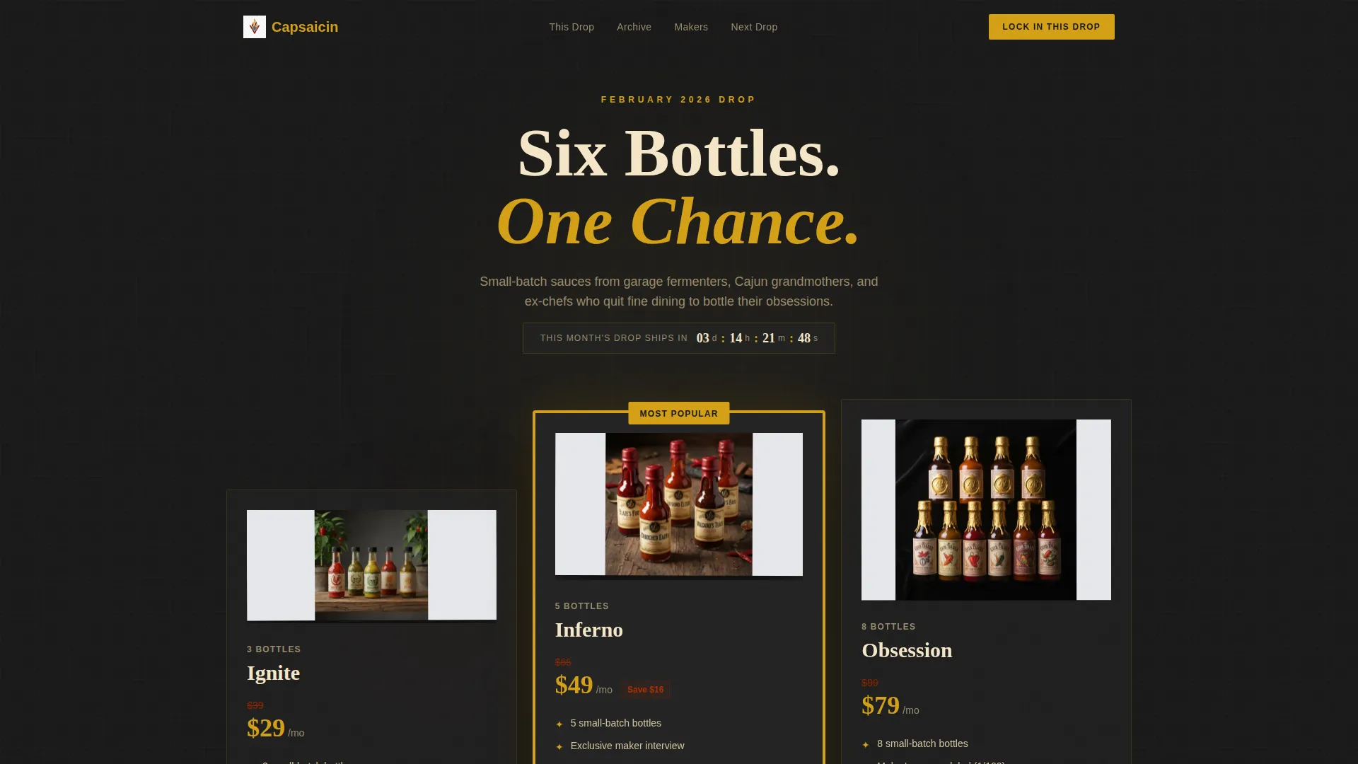Subscription Box Services Professional Website Template