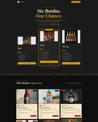 Subscription Box Services Professional Website Template