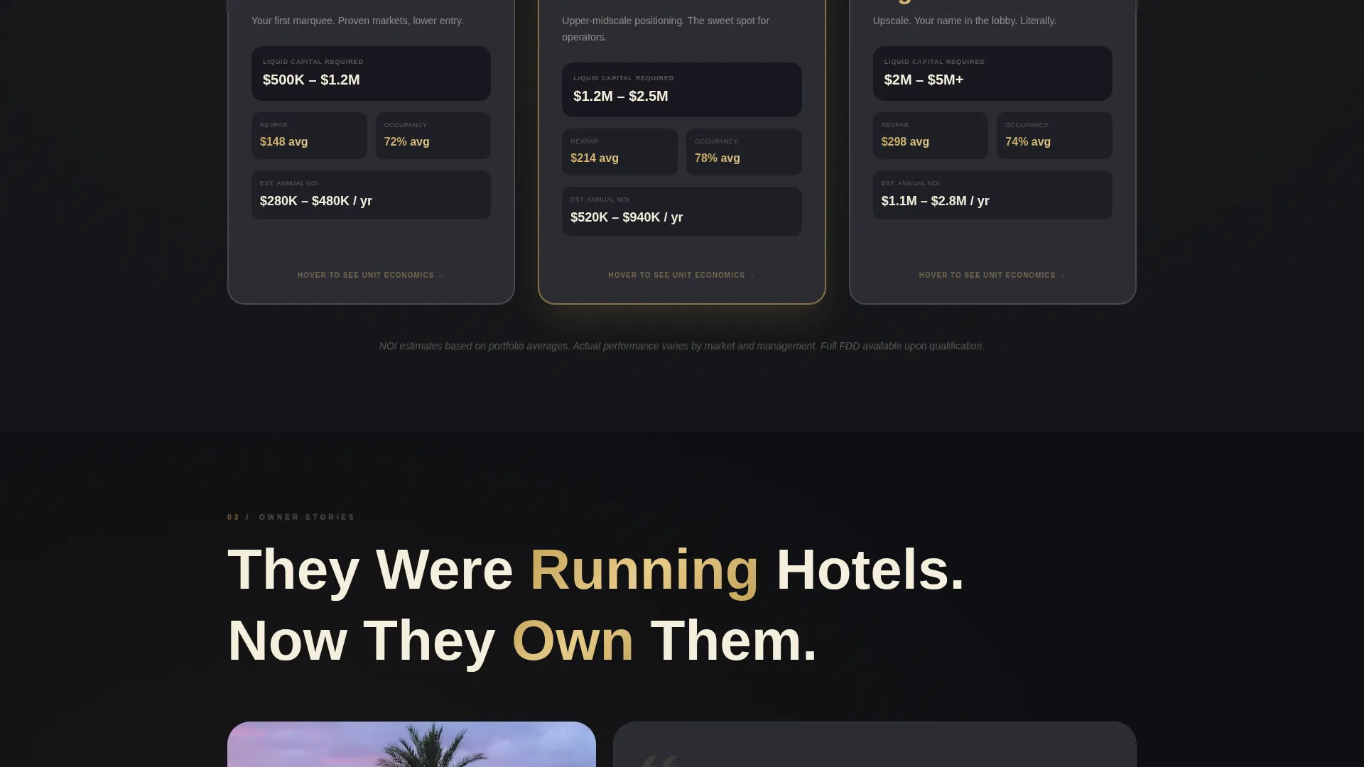 Hotel Franchise Landing Page Template