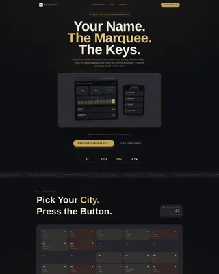 Hotel Franchise Landing Page Template