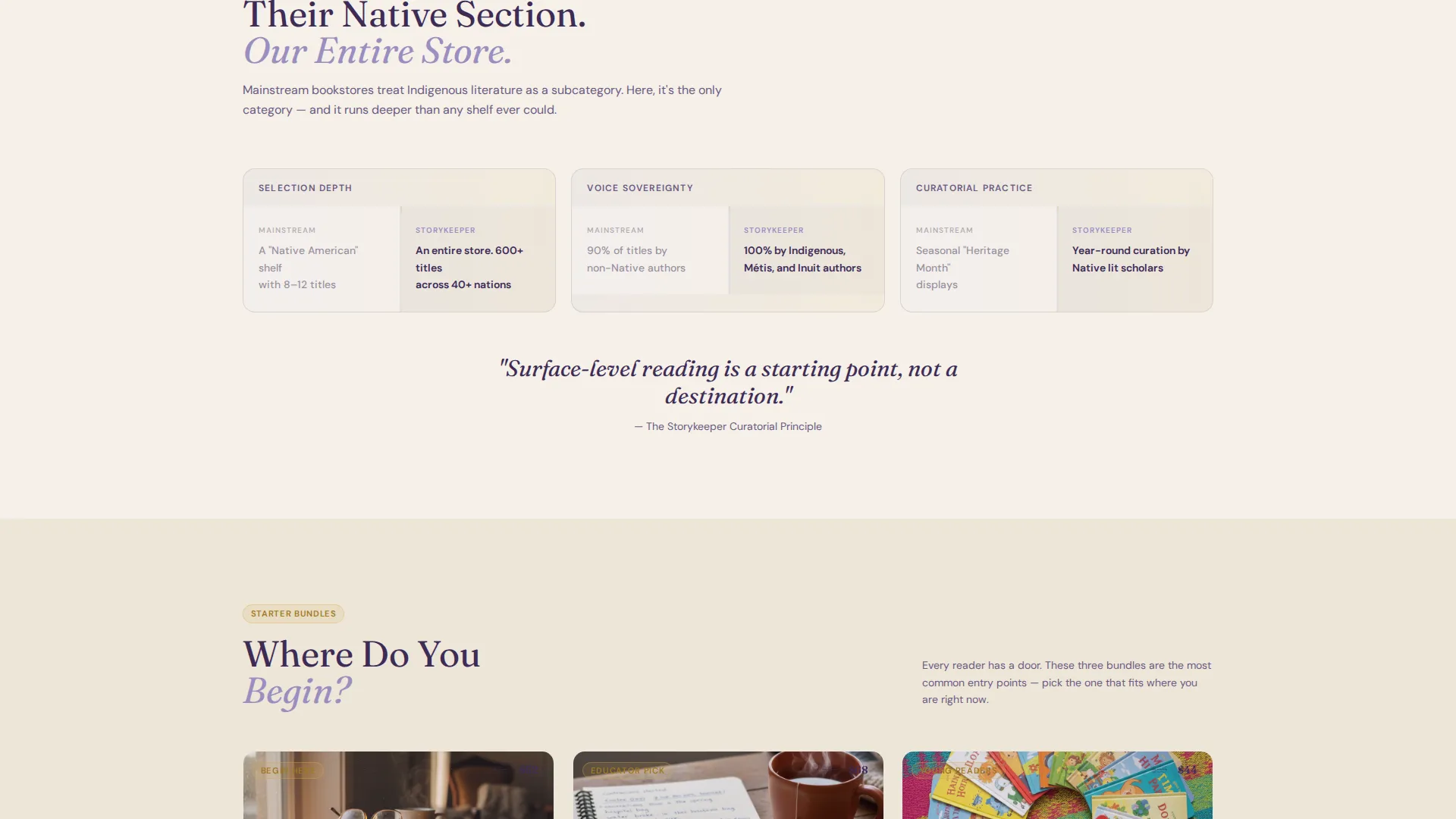 Specialist Indigenous-Owned Business Comparison Website Template