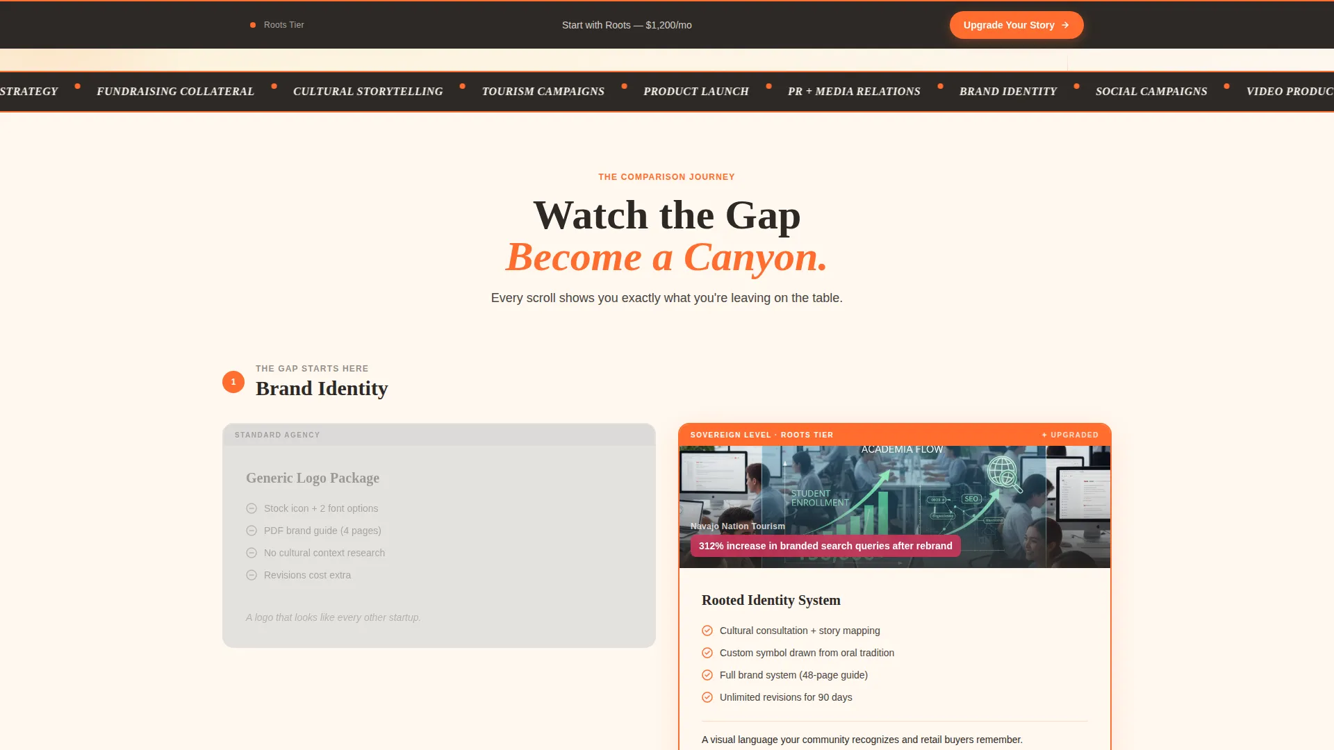 Indigenous-Owned Business Pricing & Packages Website Template