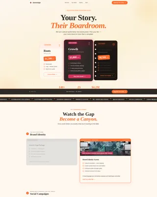 Indigenous-Owned Business Pricing & Packages Website Template