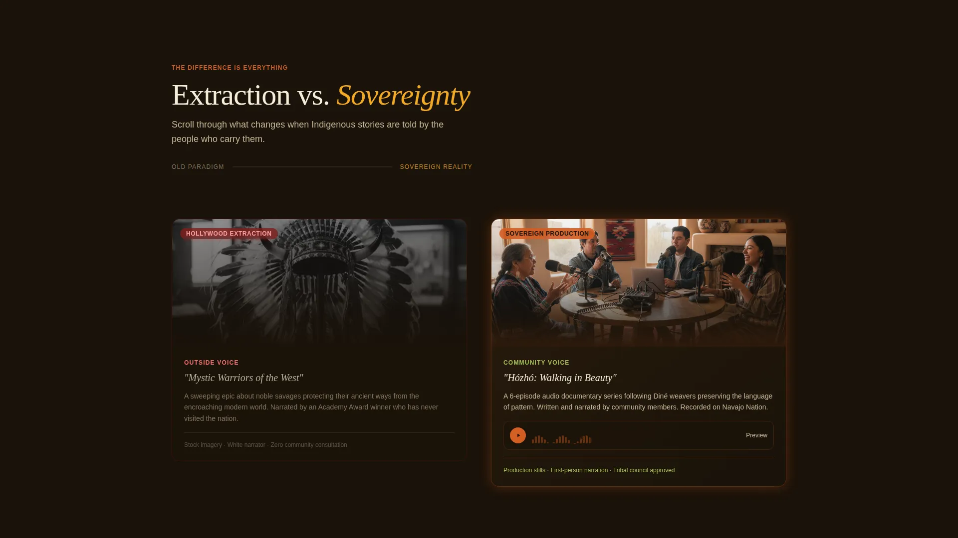 Indigenous-Owned Business Professional Website Template