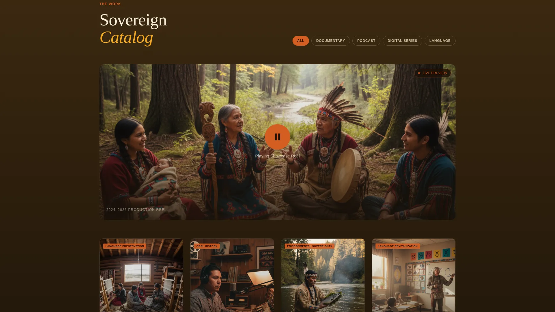 Indigenous-Owned Business Professional Website Template