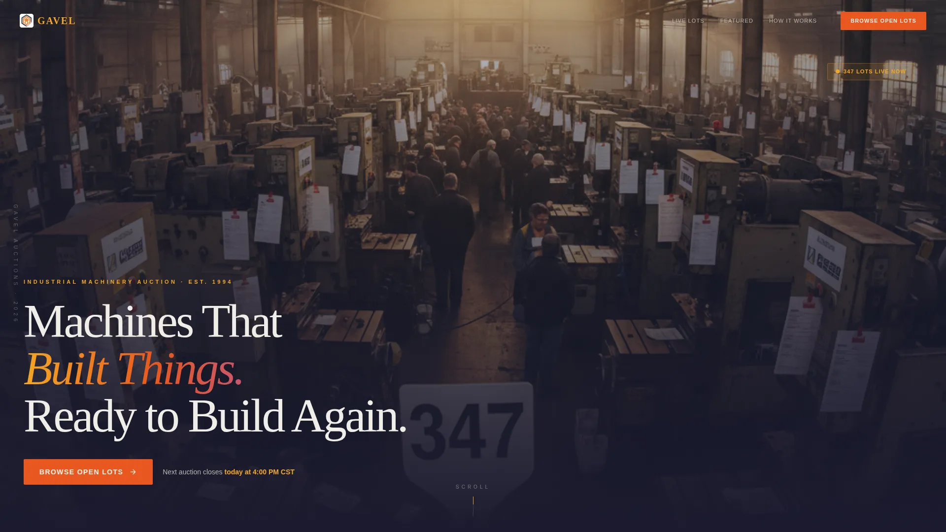 Local Auction Platforms & Types Professional Website Template