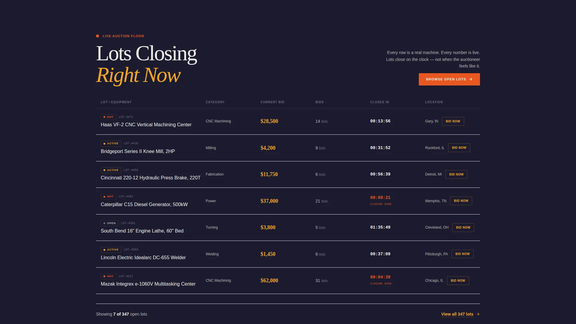 Local Auction Platforms & Types Professional Website Template