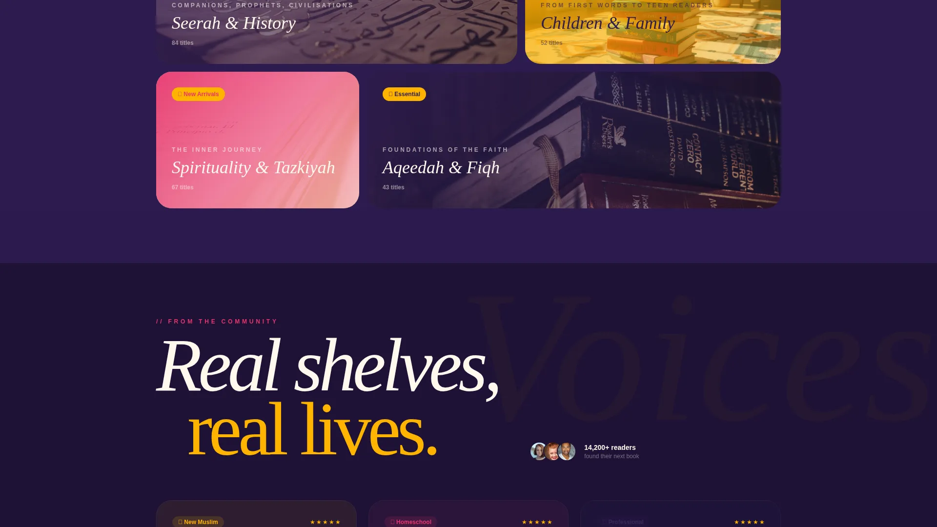 Islamic Bookstore Landing Page Template