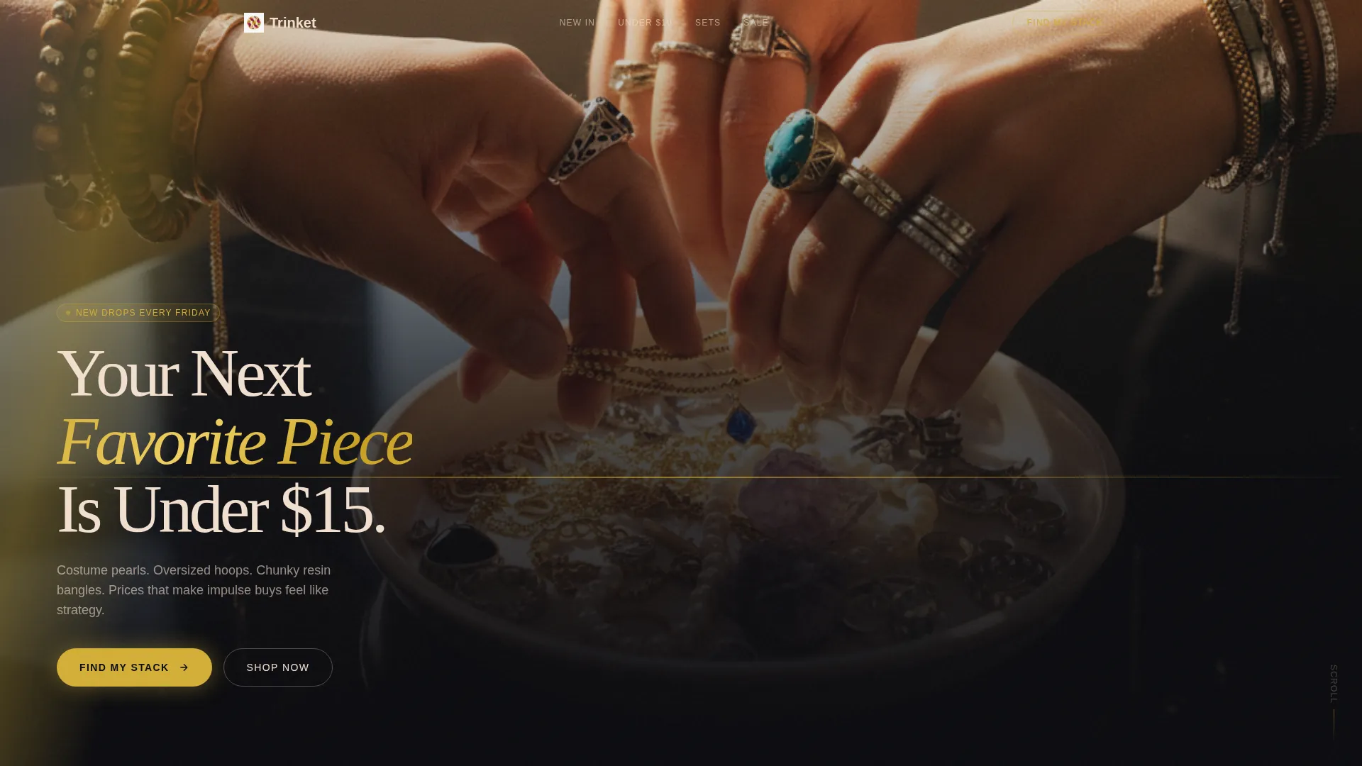 Glamorous Budget Jewelry Landing Page Template
