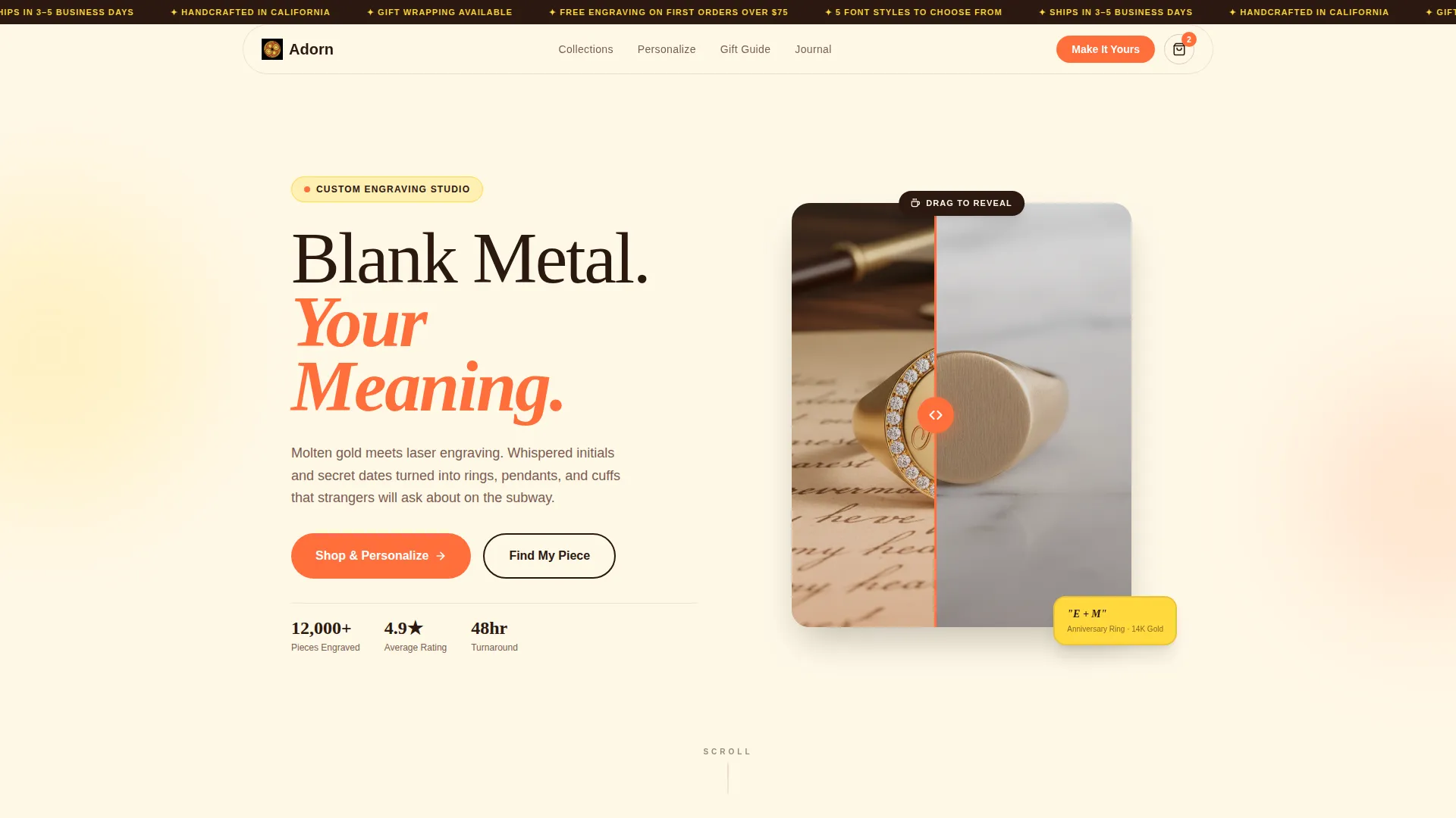 Jewelry & Accessories E-Commerce Professional Website Template
